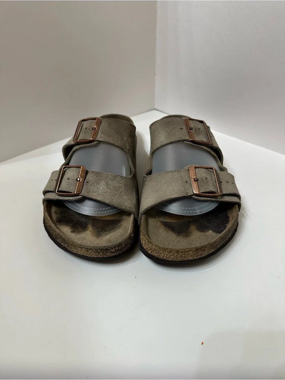 Birkenstock Unisex Arizona Soft Footbed Suede-Taupe Brown M10 (EU 43)